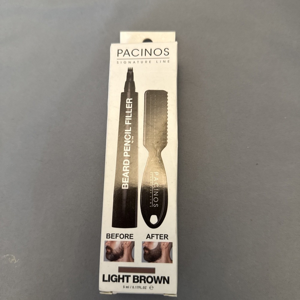 Pacino's Beard Pencil Filler - Water Resistant Light Brown 0.17 OZ New in box